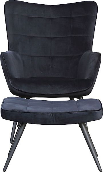 byLIVING Sessel "Uta" 1 Stk. tlg. wahlweise mit oder ohne Hocker, in Cord, günstig online kaufen