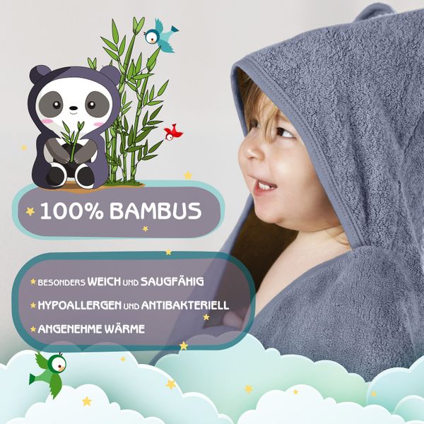 Fuchs & Panda Kapuzenhandtuch Kapuzenhandtuch Baby günstig online kaufen