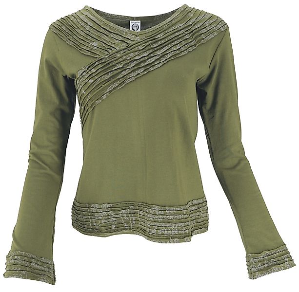 Guru-Shop Longsleeve Langarmshirt Boho-chic, Hare Krishna günstig online kaufen