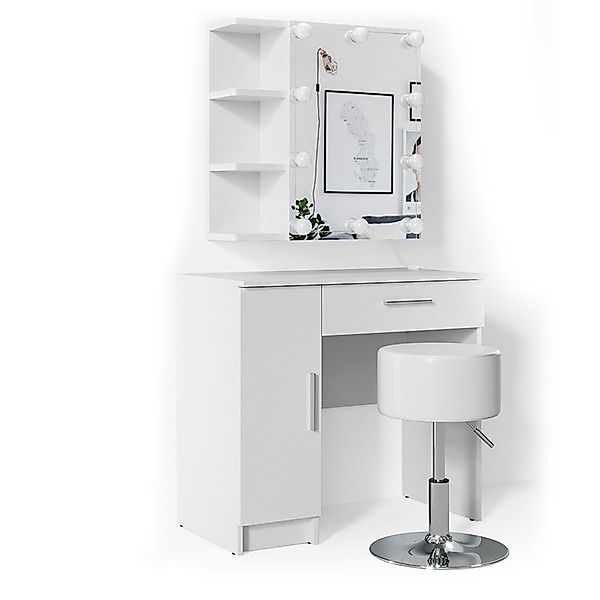 Vicco Schminktisch Fynnia, Weiß, 80.2 cm günstig online kaufen