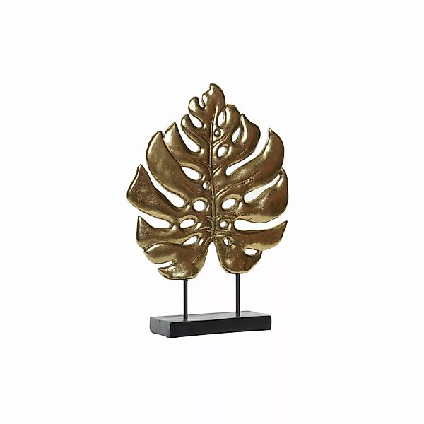 Deko-figur Dkd Home Decor Schwarz Golden Metall Harz Pflanzenblatt (25,5 X günstig online kaufen