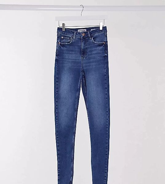 New Look Tall – Lift & Shape – Enge Jeans in Mittelblau günstig online kaufen