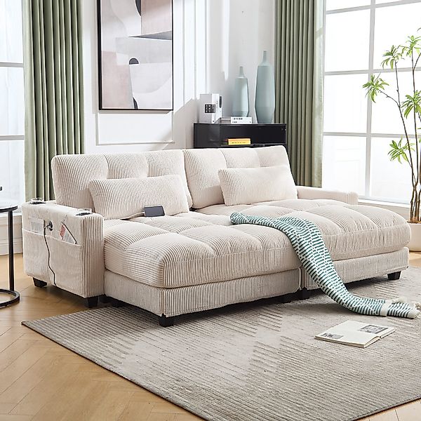 MODFU Schlafsofa Modernes Schlafsofa,Schlafsofa,mit weiche Kissen, günstig online kaufen