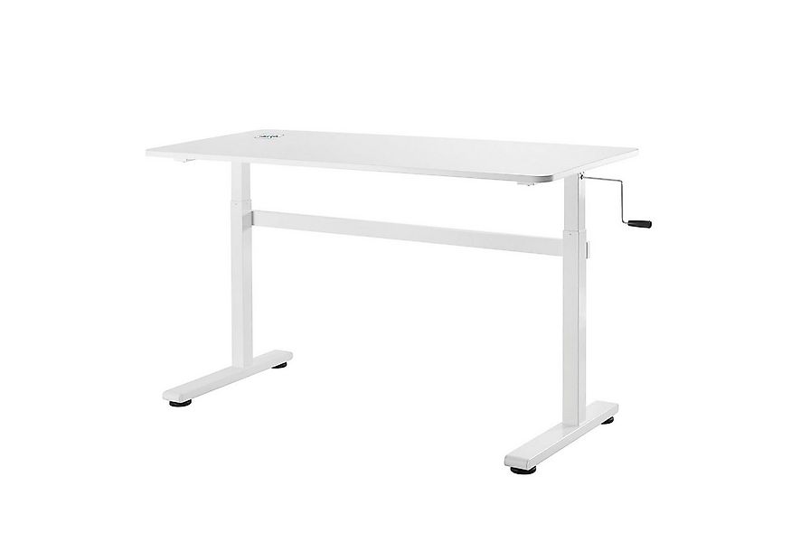 Ergo Office Schreibtisch ER-401, manuell höhenverstellbar 70 - 117 cm u. gr günstig online kaufen