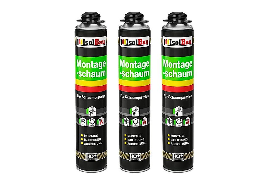 None Fenster Pistolenschaum 3 x 750 ml Montageschaum Zargenschaum Bauschaum günstig online kaufen