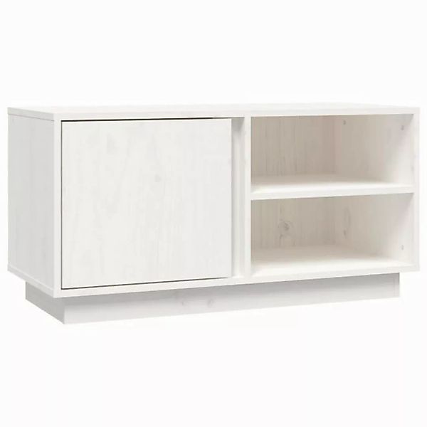 vidaXL TV-Schrank TV-Schrank Weiß 80x35x40,5 cm Massivholz Kiefer günstig online kaufen