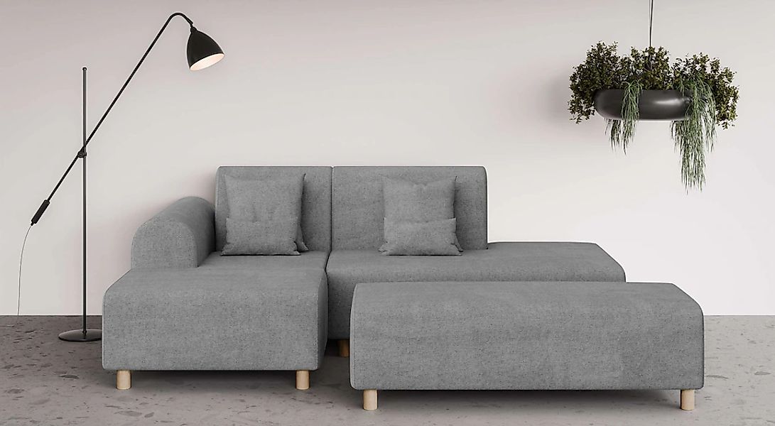 OTTO home Ecksofa "Suyala" L-Form mit Hocker günstig online kaufen