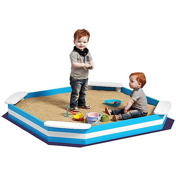 AIYAPLAY Sandkasten Sandbox aus Holz für günstig online kaufen