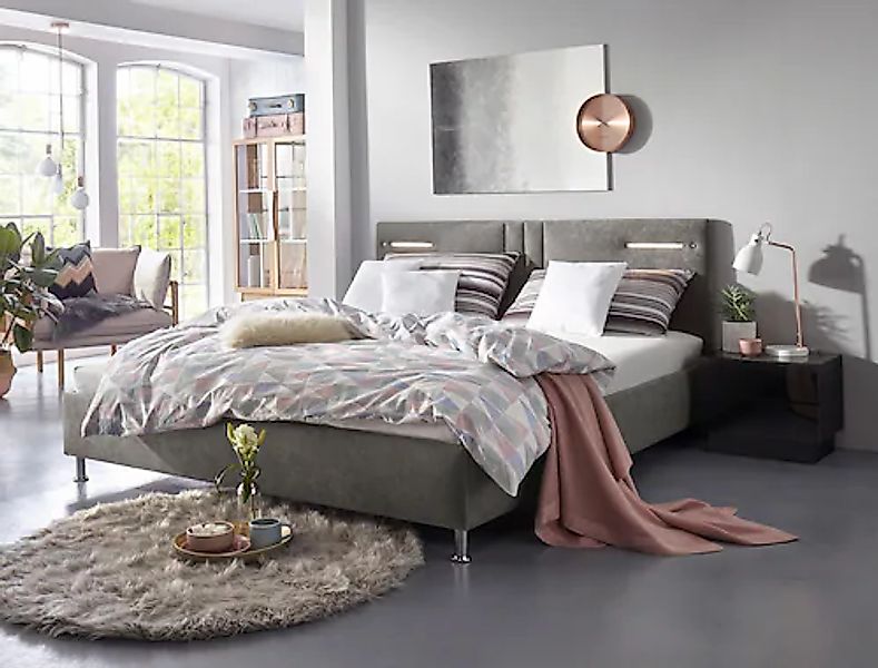 Westfalia Schlafkomfort Polsterbett "Elba" wahlweise mit LED-Beleuchtung günstig online kaufen