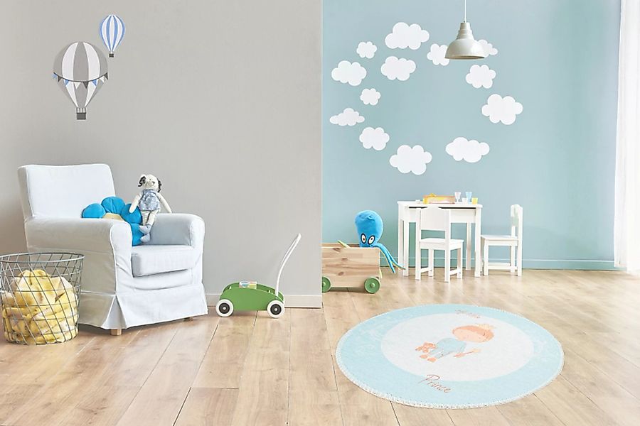 Arte Espina Kinderteppich »Bambini 300«, rund, Fantasievoll bedruckter Kind günstig online kaufen