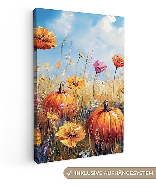 OneMillionCanvasses® Leinwandbild Blumen - Herbst - günstig online kaufen