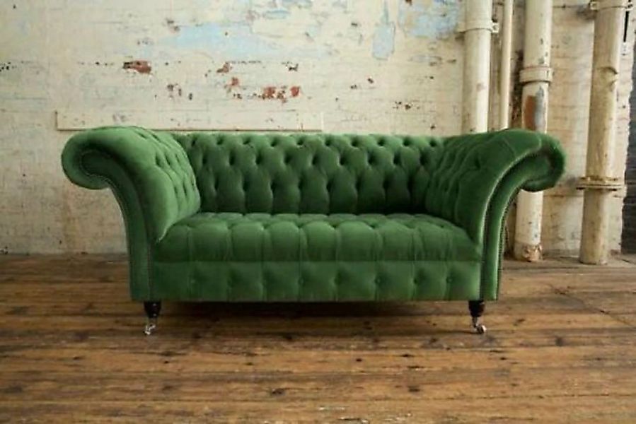 JVmoebel Sofa Chesterfield Couch 2 Sitzer Polster Sitz Textil, Made in Euro günstig online kaufen