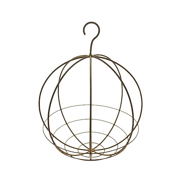 Dekoleidenschaft Dekohänger "Kugel" Metall, Rost Finish Ø 25 cm, Deko Anhän günstig online kaufen