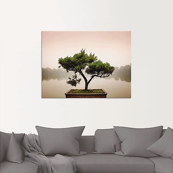Artland Wandbild "Chinesischer Bonsaibaum" Bäume 1 Stk. tlg. als Alubild, O günstig online kaufen