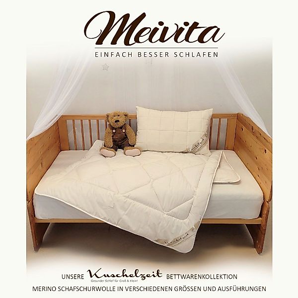 Meivita Naturhaarbettdecke Merino Schafschurwolle Winterdecke Winterbett, günstig online kaufen