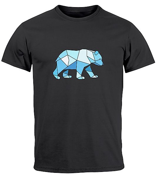 Neverless Print-Shirt Herren T-Shirt Polygon Grafik günstig online kaufen