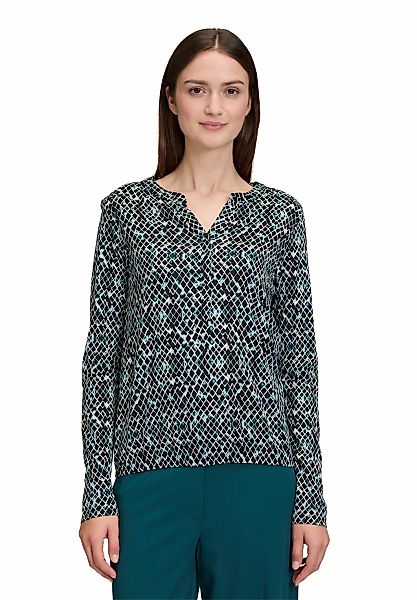 Betty&Co Kurzarmshirt "Damen Casual-Shirt mit verdeckter Verschlussleiste" günstig online kaufen