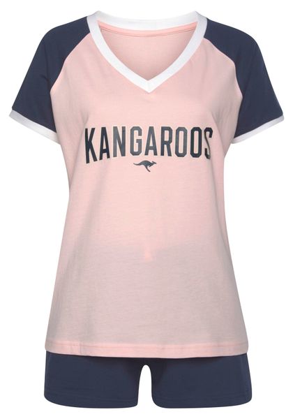KangaROOS Shorty 2 Stk. tlg., mit kontrastfarbenen Raglanärmeln günstig online kaufen