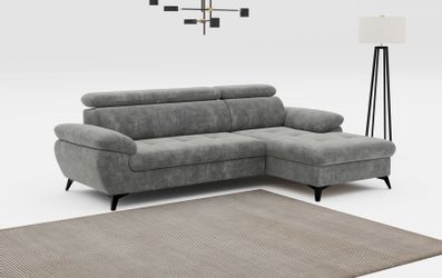 COTTA Ecksofa "Hudson L-Form" mit Kopfteilverstellung, wahlweise mit Bettfu günstig online kaufen