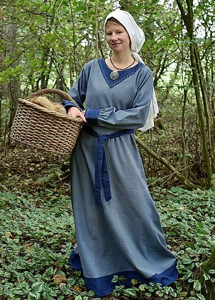 Battle Merchant Ritter-Kostüm Wikinger Kleid Jona Blaugrau/Blau Größe S günstig online kaufen