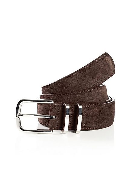 TOM TAILOR Synthetikgürtel TTMILLIE Veloursleder mit Ziernähten – 3,5 cm br günstig online kaufen