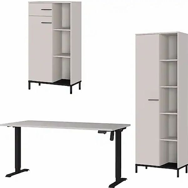 GERMANIA Büromöbel-Set »GW-Rovigo« 3 Stk. tlg. Schreibtisch elektrisch höhe günstig online kaufen
