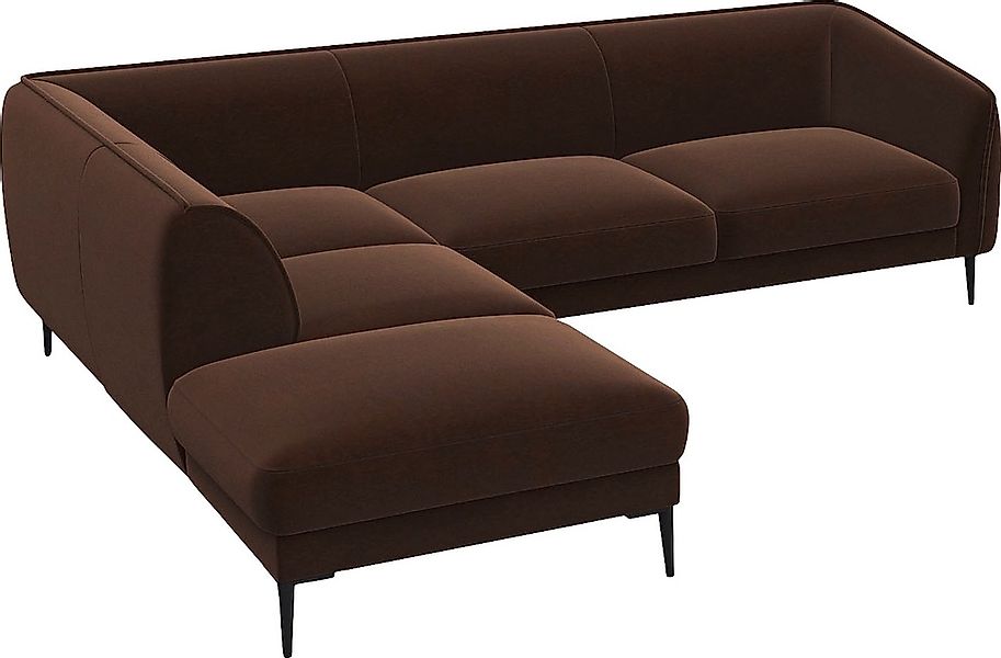 FLEXLUX Ecksofa »Belle Designsofa, L-Form, B/T 268/209 cm«, Skandinavisches günstig online kaufen