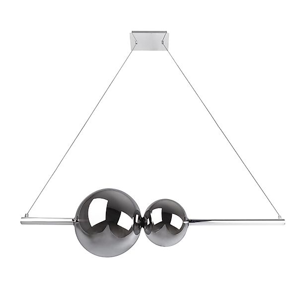 Näve LED-Pendelleuchte Nova Chrome 150 cm x 105,3 cm x 25 cm günstig online kaufen