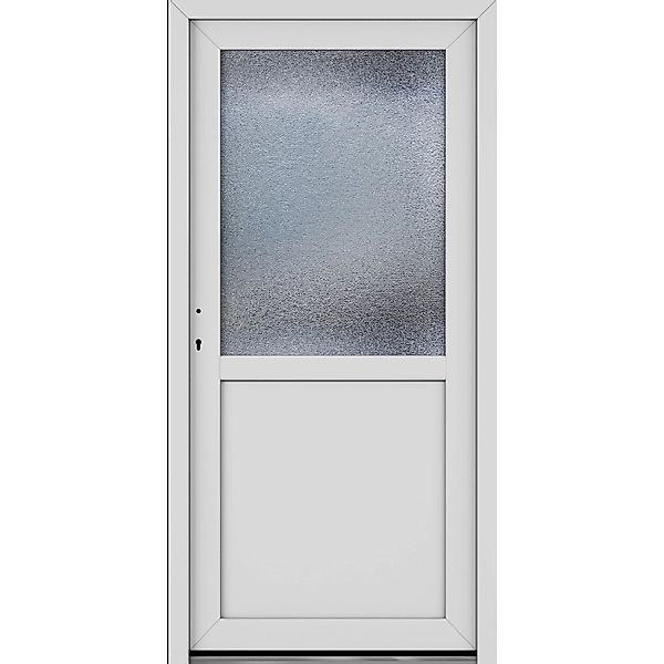 Roro Nebeneingangstür OKE 1155 Kunststoff Weiß 88 cm x 198 cm DIN L günstig online kaufen