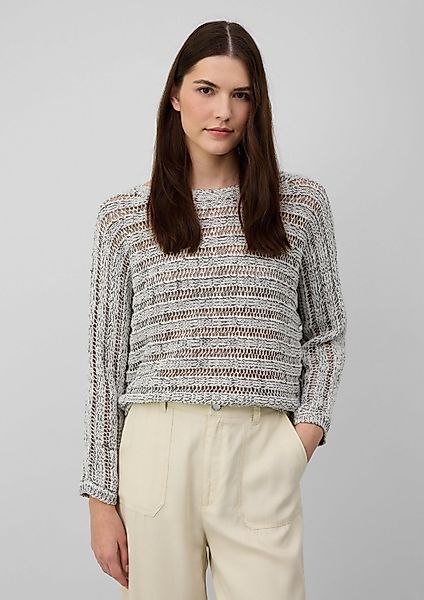s.Oliver Longpullover Strickpullover Pullover aus Ajourstrick günstig online kaufen