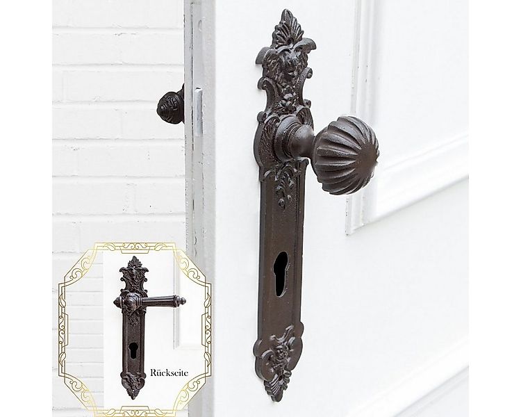 Antikas Türbeschlag Türbeschlag mit Türklinke & Knauf für Haustüren,festste günstig online kaufen