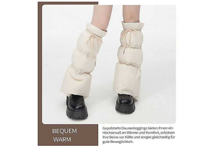 Refttenw Beinstulpen Gepolsterte Thermo Beinwärmer Für Damen Winter Beinstu günstig online kaufen