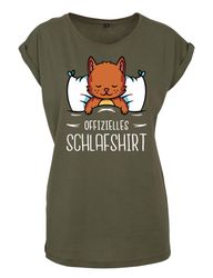 Youth Designz Print-Shirt "Katze Schlafshirt" Damen günstig online kaufen