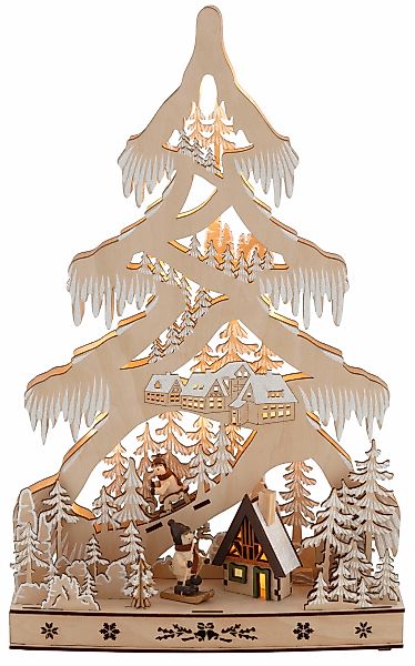 OTTO home Dekobaum "Weihnachtsdeko, Schneelandschaft, mit LED Beleuchtung" günstig online kaufen