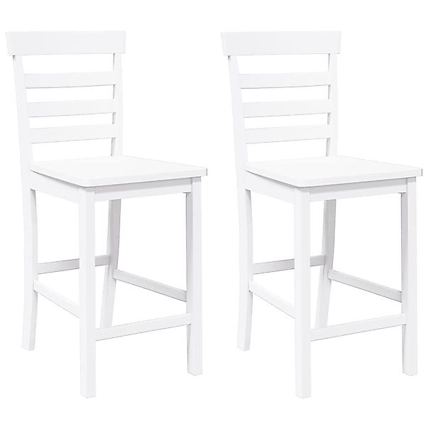 vidaXL Barhocker Barhocker 2 Stk. Weiß günstig online kaufen