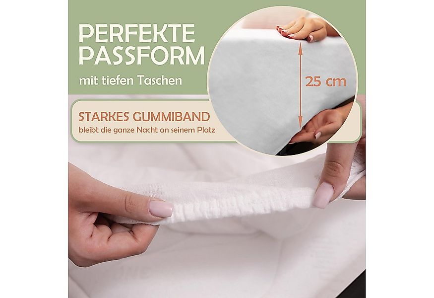 NatureMark Spannbettlaken Gebürstete Mikrofaser, Polyester, Gummizug: rundu günstig online kaufen