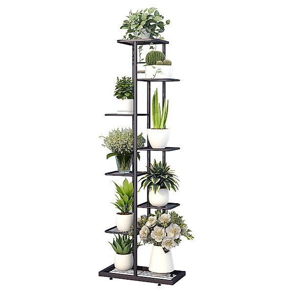 OSTWOLKE Blumenständer Metall Pflanzenständer Pflanzentreppe Blumentreppe günstig online kaufen