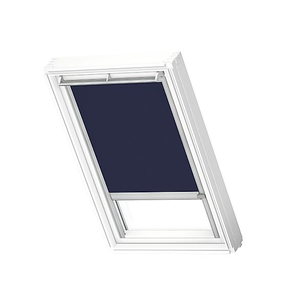 Velux Verdunkelungsrollo DSL MK06 1100K mit Schiene Blau-Silber günstig online kaufen