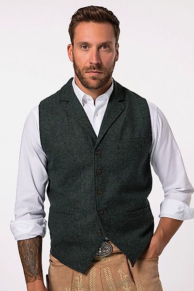 JP1880 Steppweste Tweed-Weste FLEXNAMIC® Revers Strickrücken günstig online kaufen