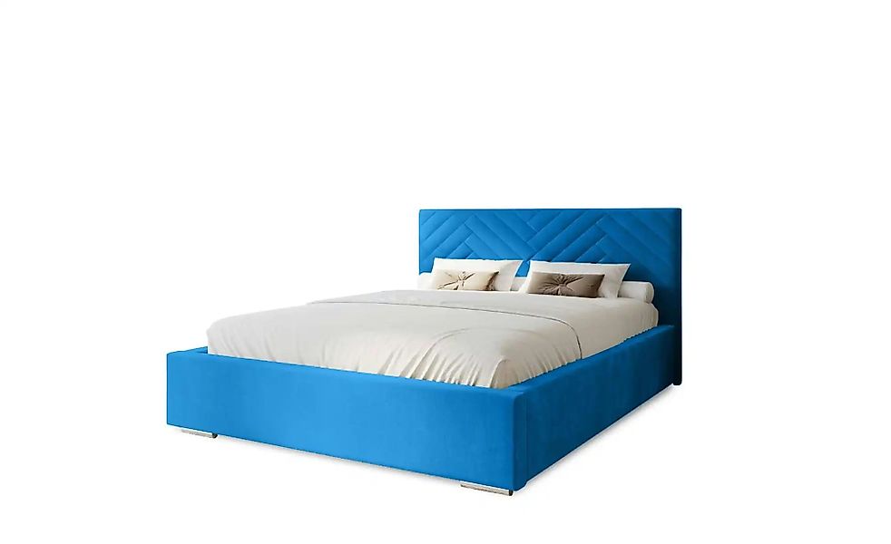 Polsterbett mit Stauraum Aberfeldy ¦ blau ¦ Maße (cm): B: 215 H: 100 Betten günstig online kaufen