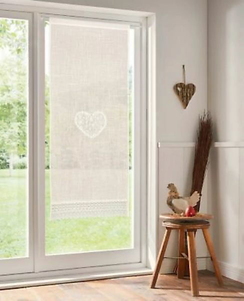 HOME Living Panneaux SPAR-SET 2x Romantik Gardinen creme Gr. one size günstig online kaufen