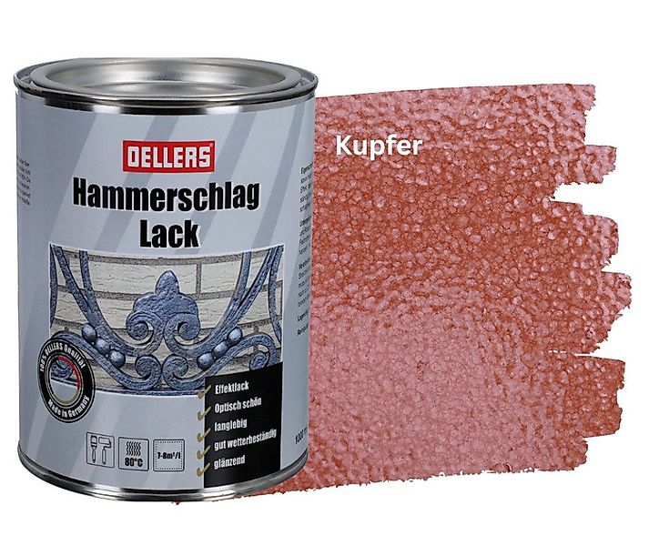 OELLERS Lack Hammerschlaglack, schafft metallische Oberflächen günstig online kaufen