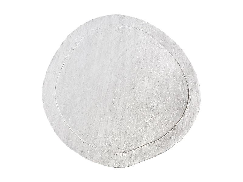 Organischer Teppich - rund - 100 % Wolle - handgefertigt - 300 x 300 cm - 2 günstig online kaufen