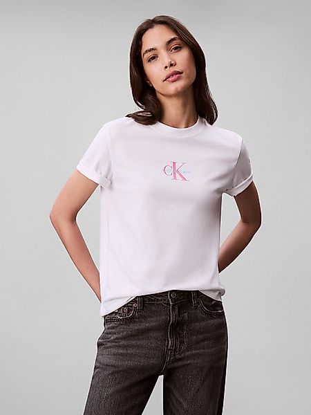 Calvin Klein Jeans Kurzarmshirt SS 20s CLASSIC LOGO TEE Mit Glitzer-Logo günstig online kaufen