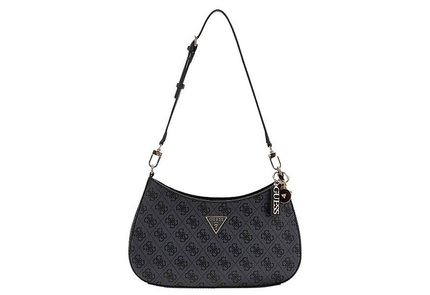 Guess Schultertasche Noelle II Top Zipper Shoulder Bag coal logo günstig online kaufen
