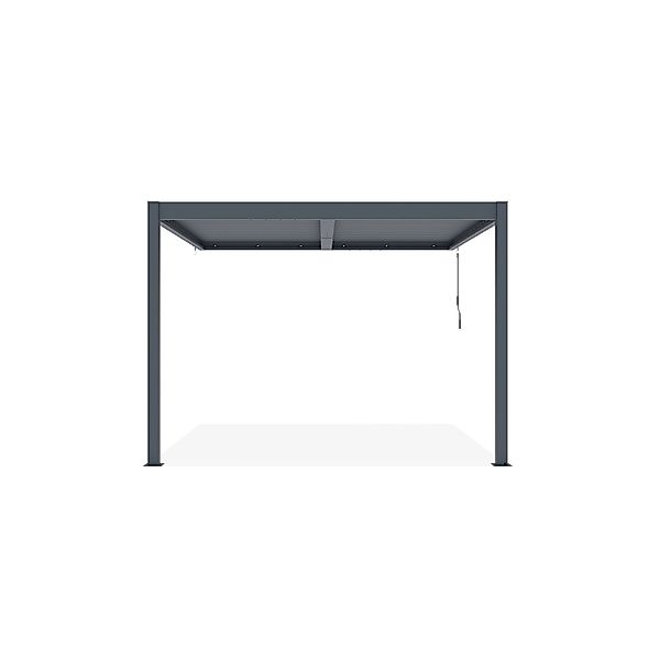 Cazeboo Piana 3X3M Graue Bioklimatische Anlehnpergola Aus Aluminium günstig online kaufen
