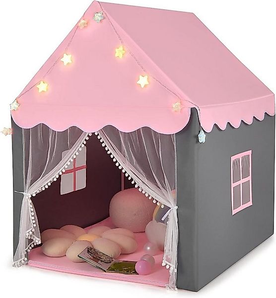 KOMFOTTEU Spielzelt Kinderhauszelt mit Netzfenster, für Kinder ab 3 Jahren günstig online kaufen