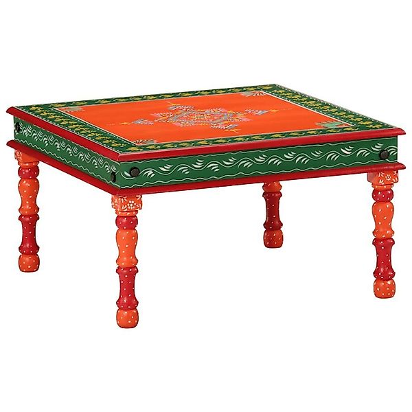 vidaXL Couchtisch Couchtisch Orange Handbemalt Massivholz günstig online kaufen