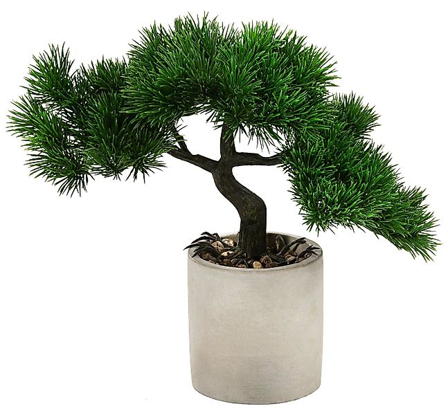 Kunstpflanze Bonsai im Topf, 19 x 27 x 40 cm, Kunststoff/Zement Keine Angab günstig online kaufen