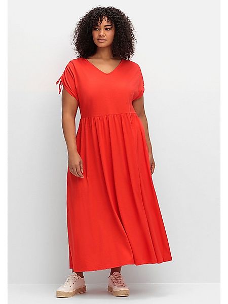 Sheego Jerseykleid Große Größen mit Tunnelzug günstig online kaufen